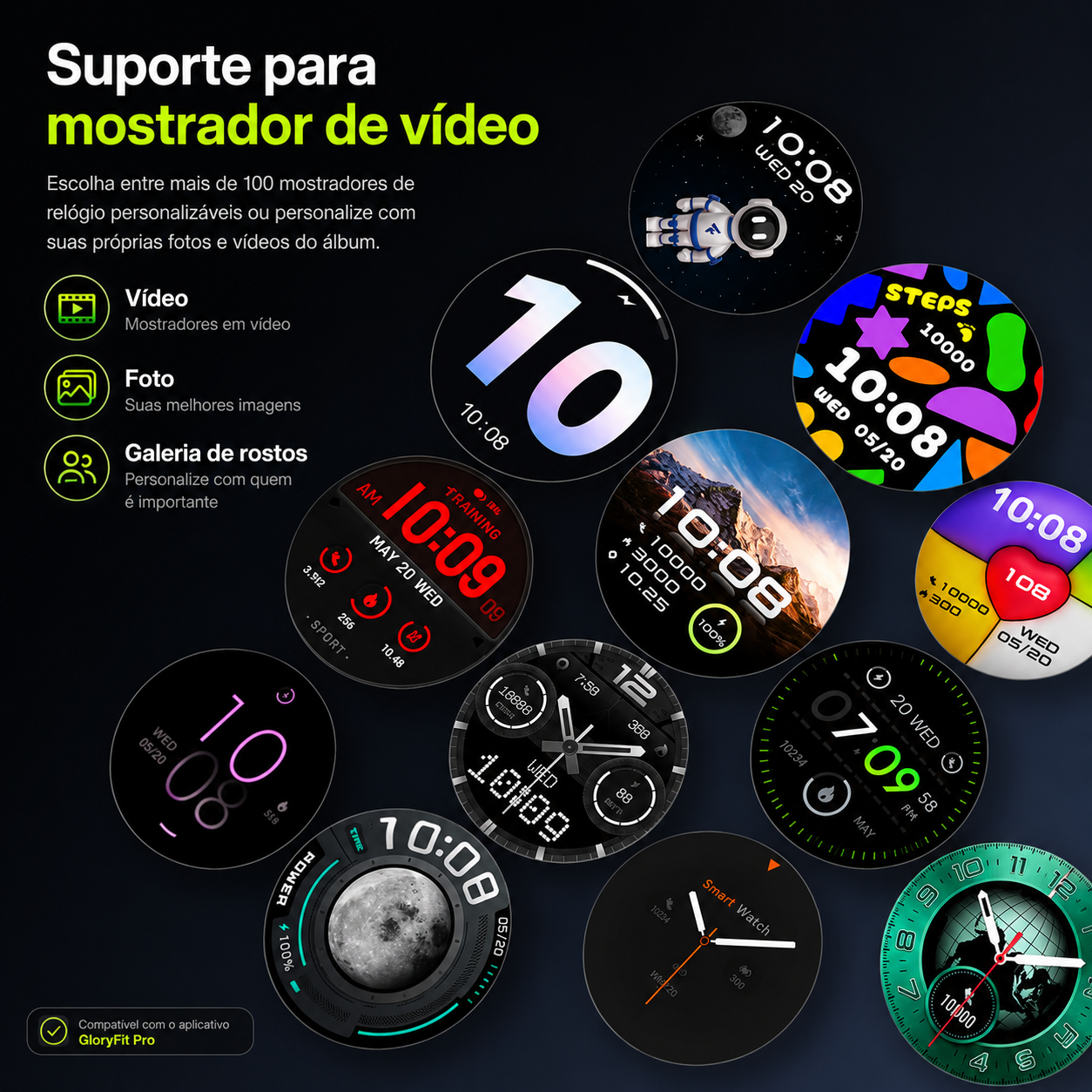 Smartwatch GPS 1.43" AMOLED SmartPulse Pro