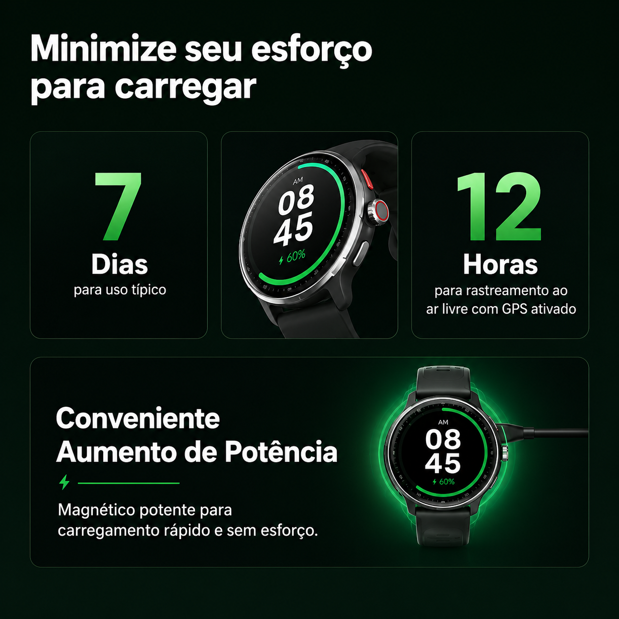 Smartwatch GPS 1.43" AMOLED SmartPulse Pro